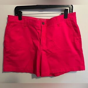 Sonoma Vibrant Pink Casual Shorts